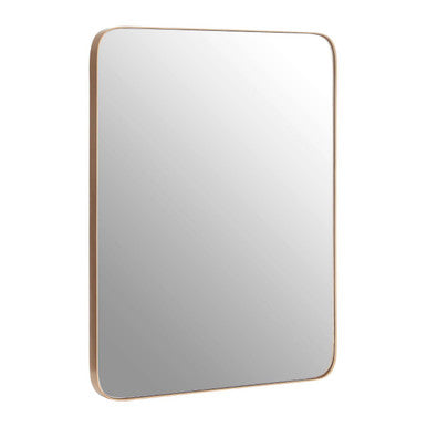 Orsina Newell Gold Wall Mirror – Rectangular Frame with Rounded Corners