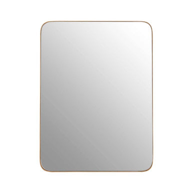 Orsina Newell Gold Wall Mirror – Rectangular Frame with Rounded Corners