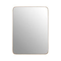 Orsina Newell Gold Wall Mirror – Rectangular Frame with Rounded Corners