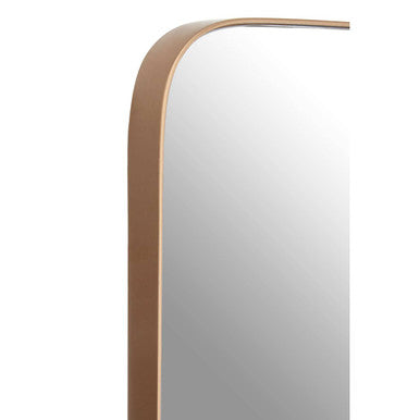 Orsina Newell Gold Wall Mirror – Rectangular Frame with Rounded Corners