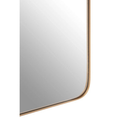 Orsina Newell Gold Wall Mirror – Rectangular Frame with Rounded Corners