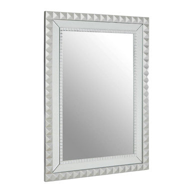 Orsina Taraka Wall Mirror – Silver Bevelled Glass Decorative Mirror