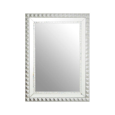 Orsina Taraka Wall Mirror – Silver Bevelled Glass Decorative Mirror