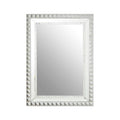 Orsina Taraka Wall Mirror – Silver Bevelled Glass Decorative Mirror