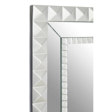 Orsina Taraka Wall Mirror – Silver Bevelled Glass Decorative Mirror