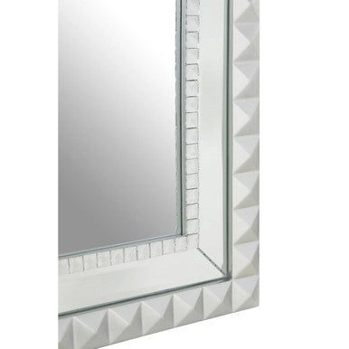 Orsina Taraka Wall Mirror – Silver Bevelled Glass Decorative Mirror