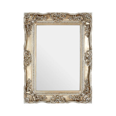 Orsina Adelere Ornate Foliage Wall Mirror – Champagne Gold Rectangular
