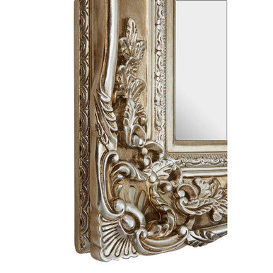 Orsina Adelere Ornate Foliage Wall Mirror – Champagne Gold Rectangular