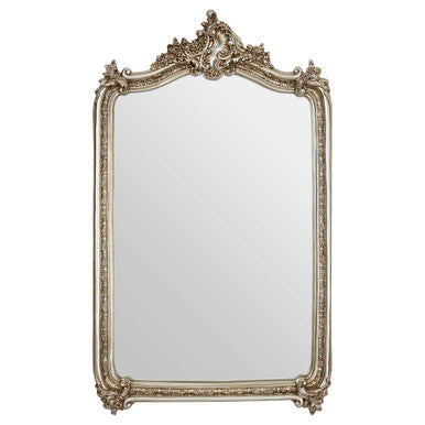 Orsina Adelere Ornate Arched Wall Mirror – Champagne Gold Finish