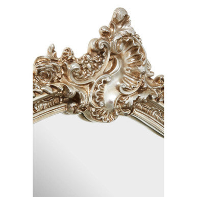 Orsina Adelere Ornate Arched Wall Mirror – Champagne Gold Finish