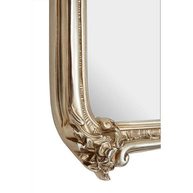 Orsina Adelere Ornate Arched Wall Mirror – Champagne Gold Finish