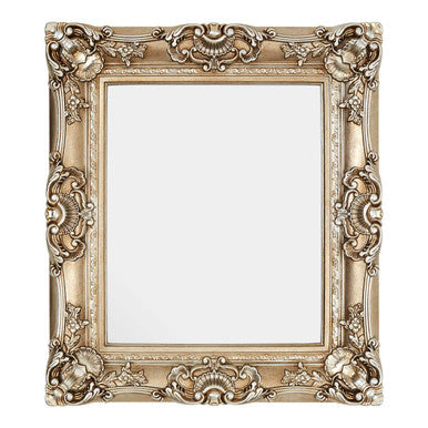 Orsina Adelere Ornate Square Wall Mirror – Champagne Finish