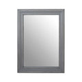 Orsina Henley Rectangular Wall Mirror – Antique Grey Carved Wood