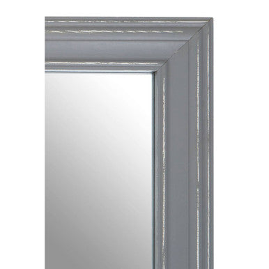Orsina Henley Rectangular Wall Mirror – Antique Grey Carved Wood