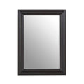 Orsina Henley Black Wall Mirror | Large Rectangular Solid Wood Frame
