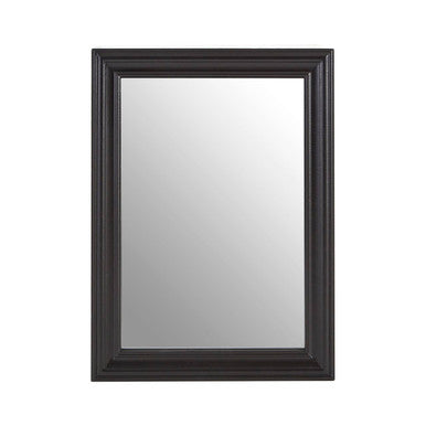 Orsina Henley Black Wall Mirror | Large Rectangular Solid Wood Frame