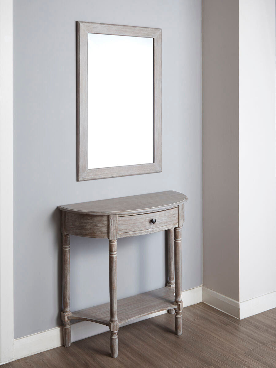 Orsina Heritage Winter Melody Wall Mirror – Brown Wooden Frame