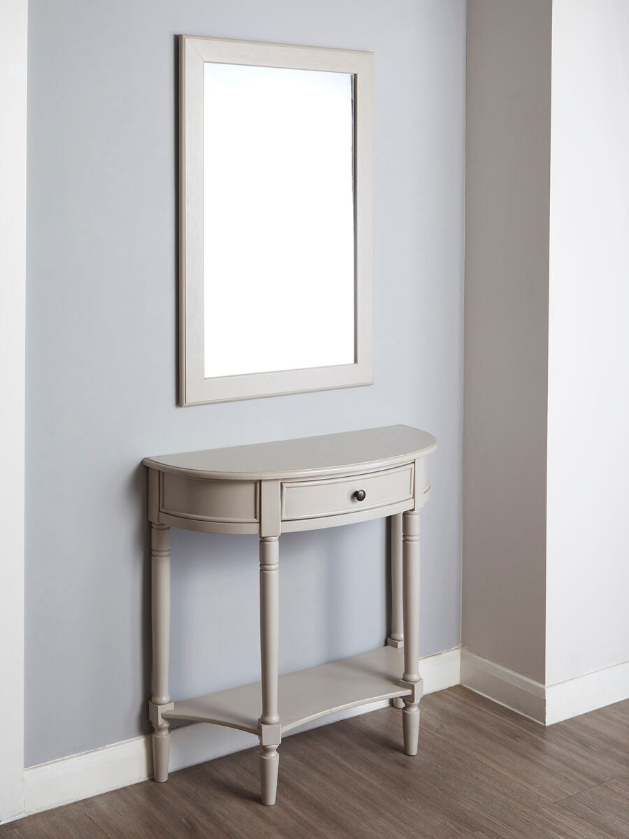 Heritage Grey Wall Mirror | Orsina Modern Wooden Frame Home Decor