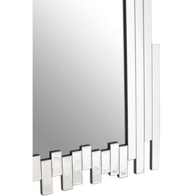 Orsina Puzzle Wall Mirror – Asymmetrical Cut Out Frame Modern Decor