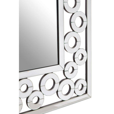Orsina Puzzle Wall Mirror – Contemporary Scrolled Circular Frame