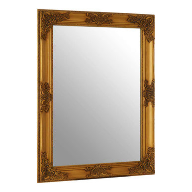 Orsina Marseille Ornate Gold Wall Mirror – Carved Wood Frame