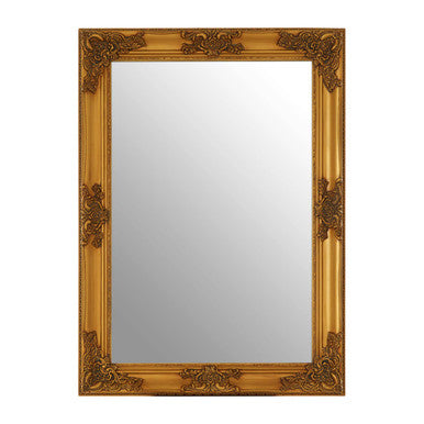 Orsina Marseille Ornate Gold Wall Mirror – Carved Wood Frame