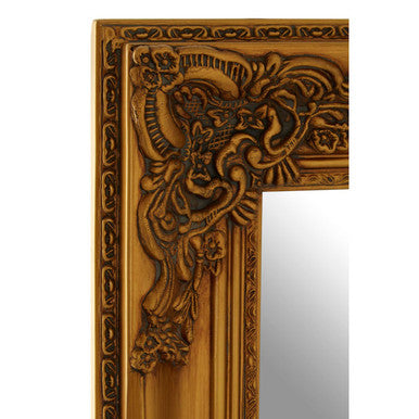 Orsina Marseille Ornate Gold Wall Mirror – Carved Wood Frame