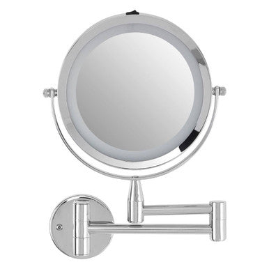 Orsina Cassini Wall Mounted LED Mirror – Adjustable Makeup & Shaving