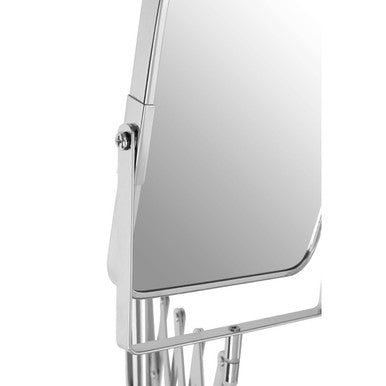 Orsina Cassini Square Wall Mounted Extending Mirror – Chrome Finish