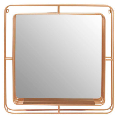Orsina Yaxi Wall Mirror – Faux Champagne Gold Foil Layered Frame