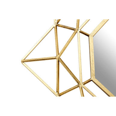 Orsina Farran Champagne Gold Wall Mirror – Modern Geometric Star Design