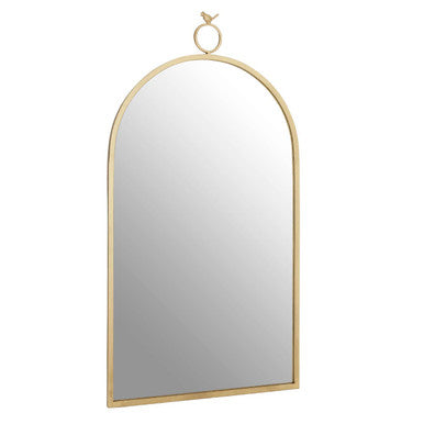 Orsina Farran Bird Top Wall Mirror – Champagne Gold Iron Frame