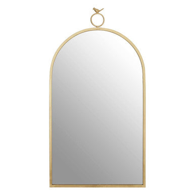 Orsina Farran Bird Top Wall Mirror – Champagne Gold Iron Frame