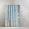 Orsina Farran Art Deco Wall Mirror – Gold and Silver Geometric Design
