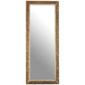 Orsina Zelma Ridged Wall Mirror – Champagne Finish Rectangular Mirror