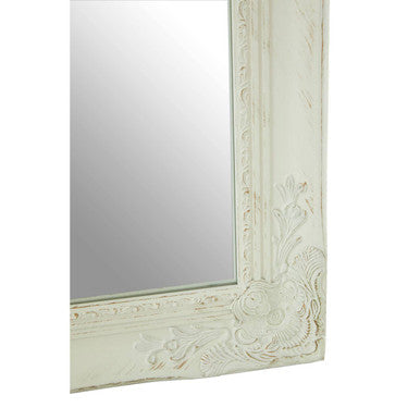 Orsina Andrey Wall Mirror – White and Brushed Gold Finish Decor