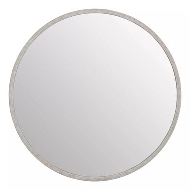 Orsina Saska Round Wall Mirror – Medium Antique Silver Finish