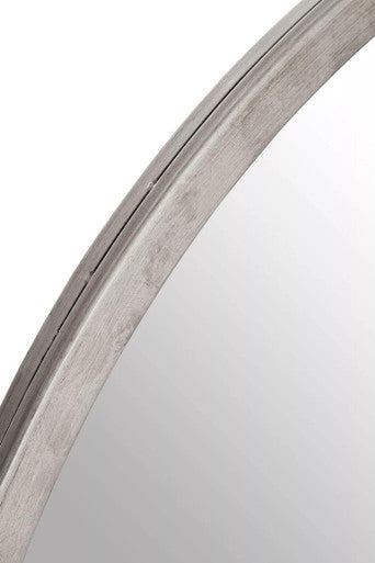 Orsina Saska Round Wall Mirror – Medium Antique Silver Finish