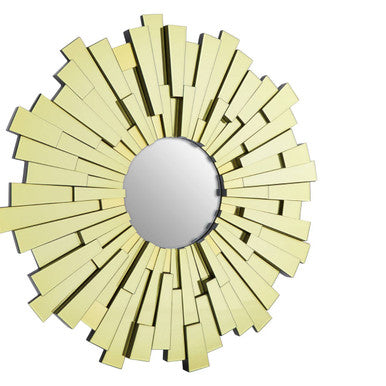 Orsina Glitzy Large Sunburst Wall Mirror – Circular Glass Design