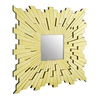 Orsina Glitzy Large Square Wall Mirror – Tiled Glass Statement Mirror