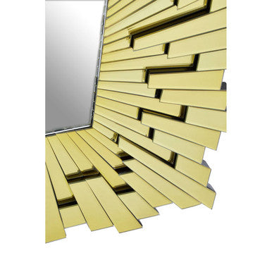 Orsina Glitzy Large Square Wall Mirror – Tiled Glass Statement Mirror