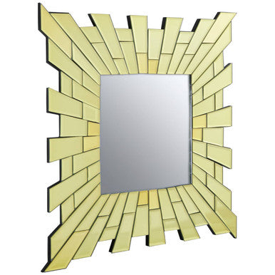 Orsina Glitzy Small Square Wall Mirror – Tiled Glass Frame Decor