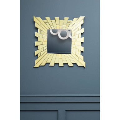 Orsina Glitzy Small Square Wall Mirror – Tiled Glass Frame Decor