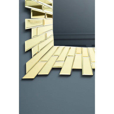 Orsina Glitzy Small Square Wall Mirror – Tiled Glass Frame Decor