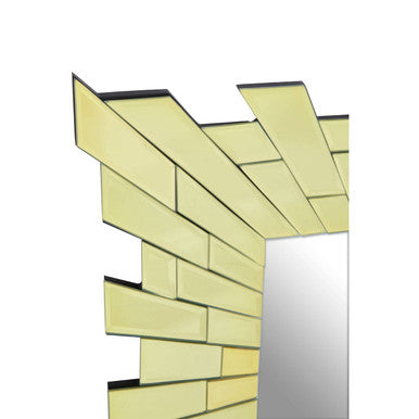 Orsina Glitzy Small Square Wall Mirror – Tiled Glass Frame Decor