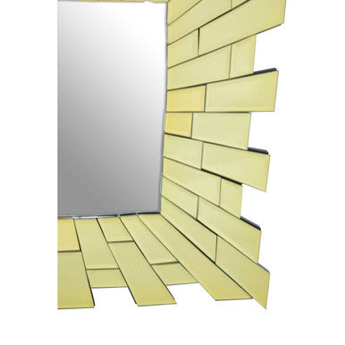Orsina Glitzy Small Square Wall Mirror – Tiled Glass Frame Decor