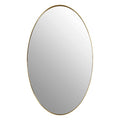 Orsina Cora Oval Wall Mirror – Slim Gold Finish Frame Home Decor