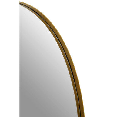Orsina Cora Oval Wall Mirror – Slim Gold Finish Frame Home Decor
