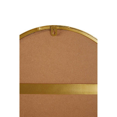 Orsina Cora Oval Wall Mirror – Slim Gold Finish Frame Home Decor