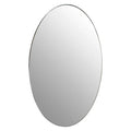Orsina Cora Oval Wall Mirror – Silver Finish Minimalist Frame